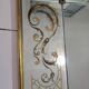 Eglomise brasserie mirror, late 19th century
