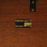 Round rosewood table, Danish design, 1970s, manufacturer: Omann Jun