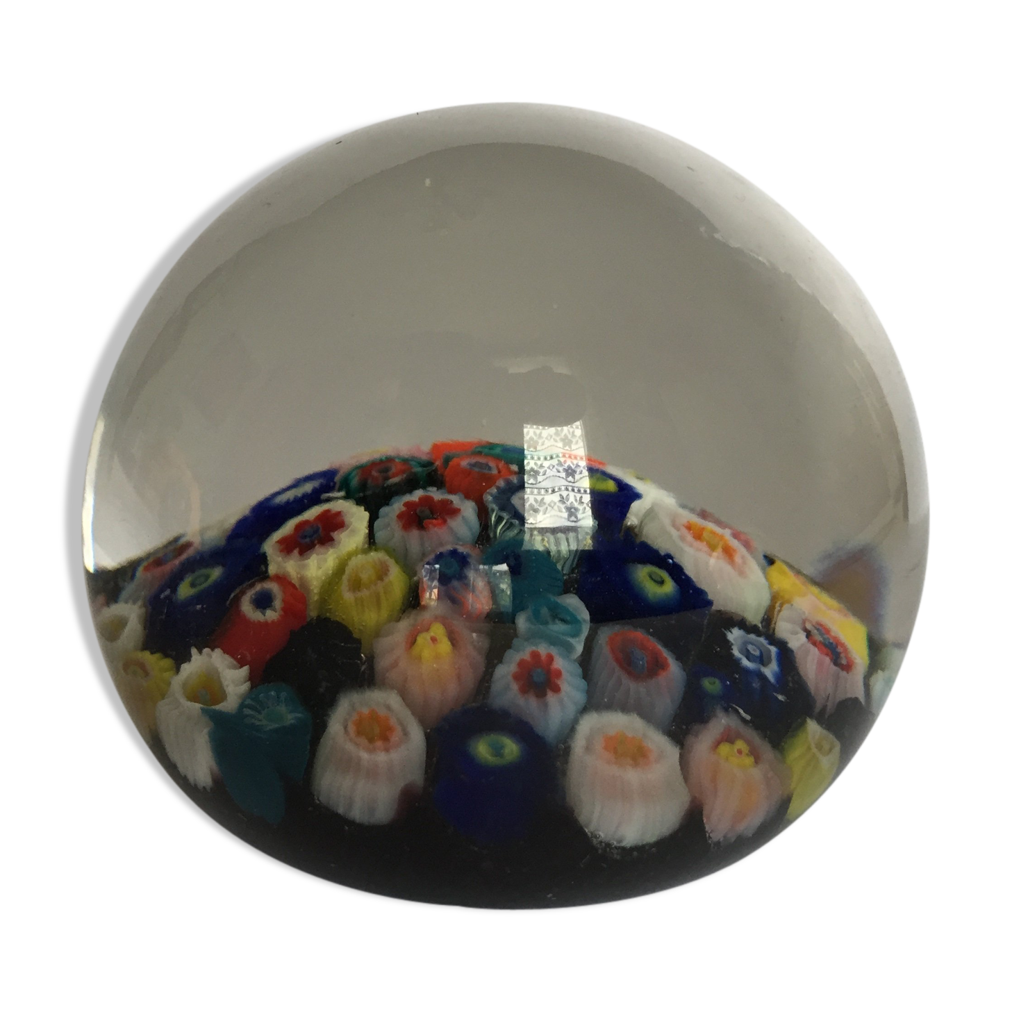 Glass paper press ball