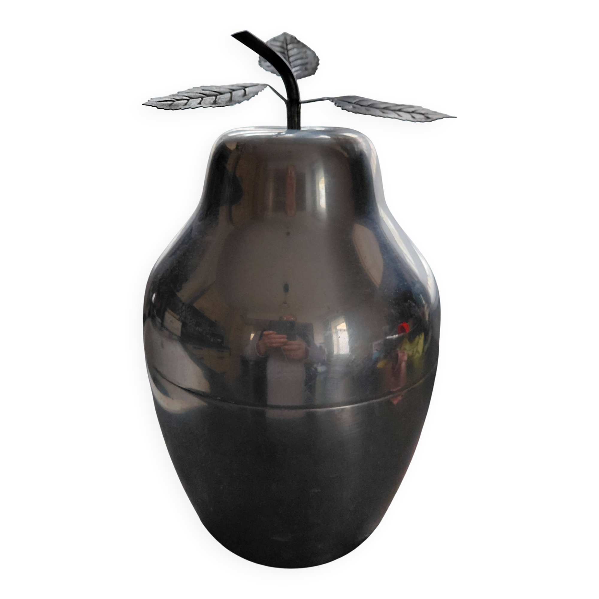 Pear-shaped aluminium champagne bucket