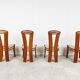 Set of 4 vintage scandinavian dining chairs, 1960s