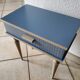 Vintage bedside blue restyled