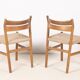 4x Chaise de salle à manger en chêne Børge Mogensen BM1, années 1950, Danemark