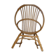 Fauteuil enfant en rotin 1960 coquille