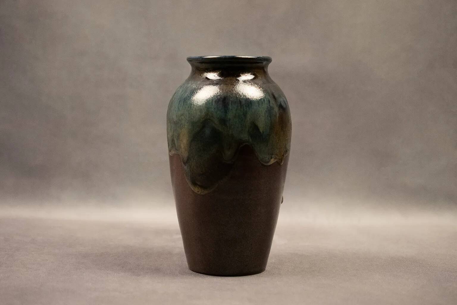Glazed stoneware vase by Michel & Denise Pointu - Puisaye stoneware, 1950s