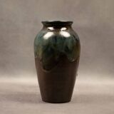 Glazed stoneware vase by Michel & Denise Pointu - Puisaye stoneware, 1950s