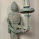 Pair of Louis XVI Style Wall Lights in Carved and Painted Wood, Circa 1900