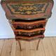 Louis XV bedside table or gueridon with floral motifs, 19th century.