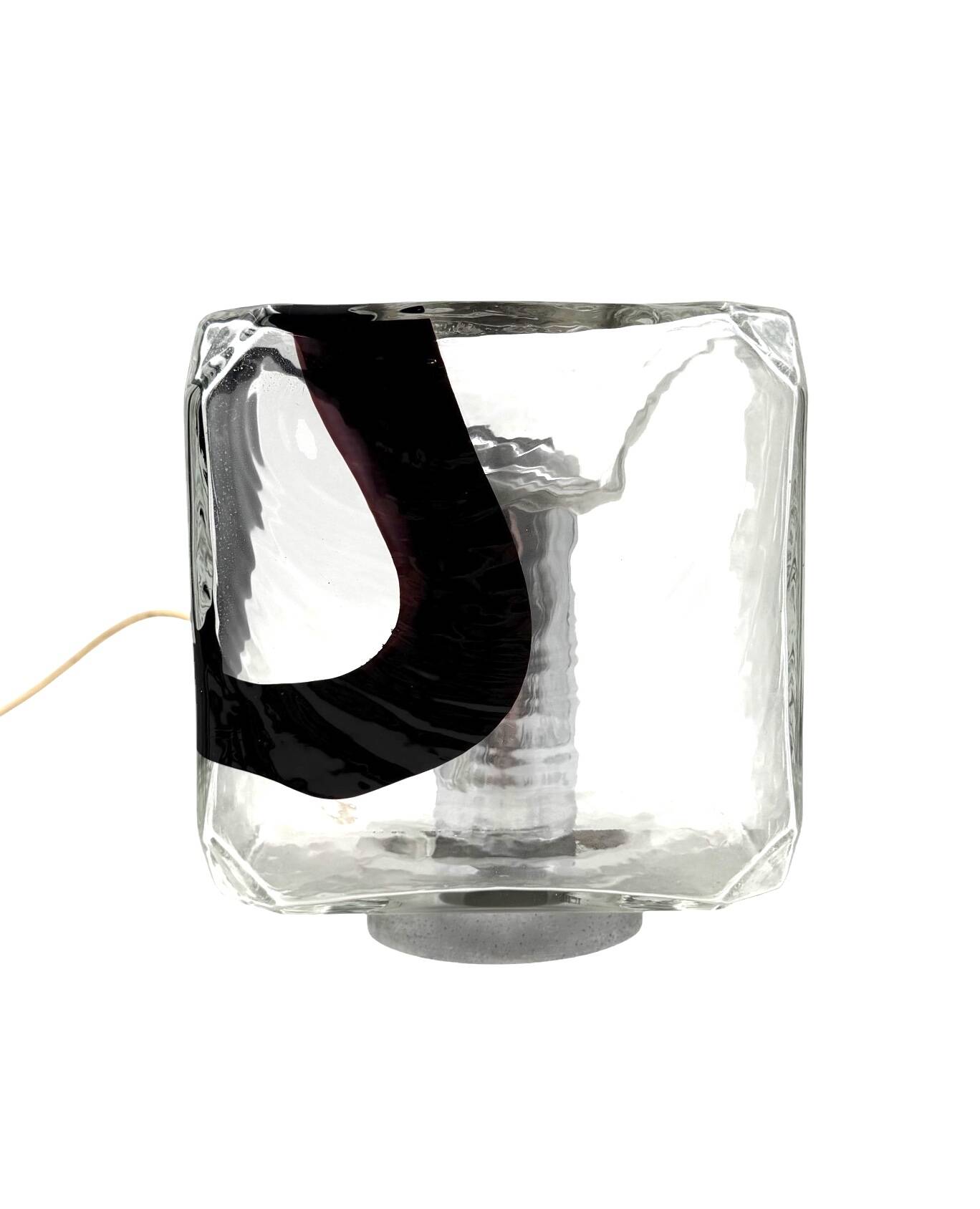 Fratelli Toso, Pair of Murano blown glass lamps, F.lli Toso, Murano Italy 1970s