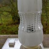 Vintage moulded glass lamp