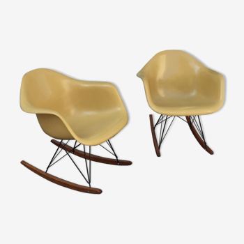 Pair of rocking-chair Eames RAR - Herman Miller