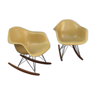 Pair of rocking-chair Eames RAR - Herman Miller