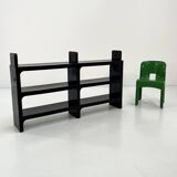 Modular black shelf by Olaf Von Bohr for Kartell, 1970