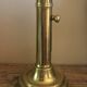 Brass torch candle push button