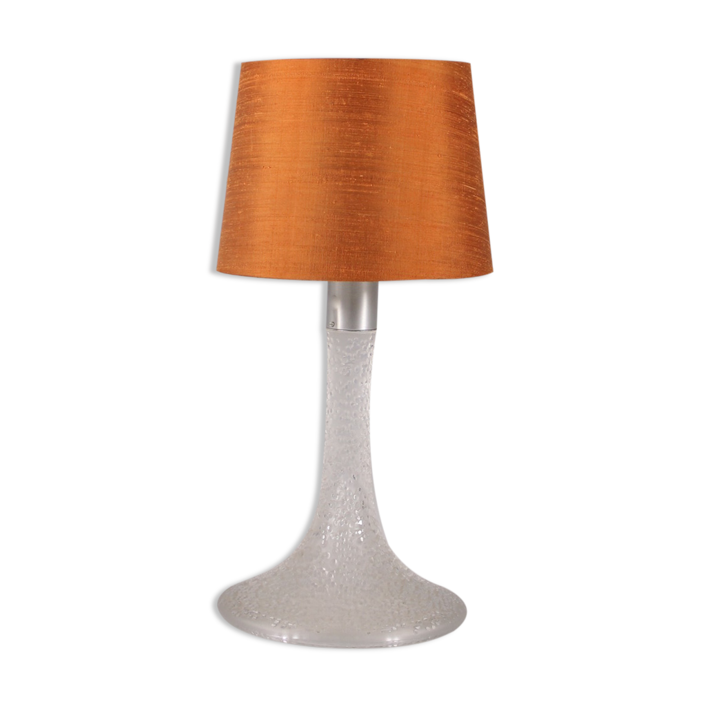 Frosted glass lamp and wild silk