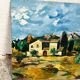 Provencal and pink landscape painting