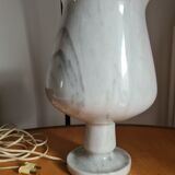 Vintage Carrara marble lamp