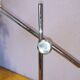 Articulated lamp in white lacquered steel and chrome, 1970.