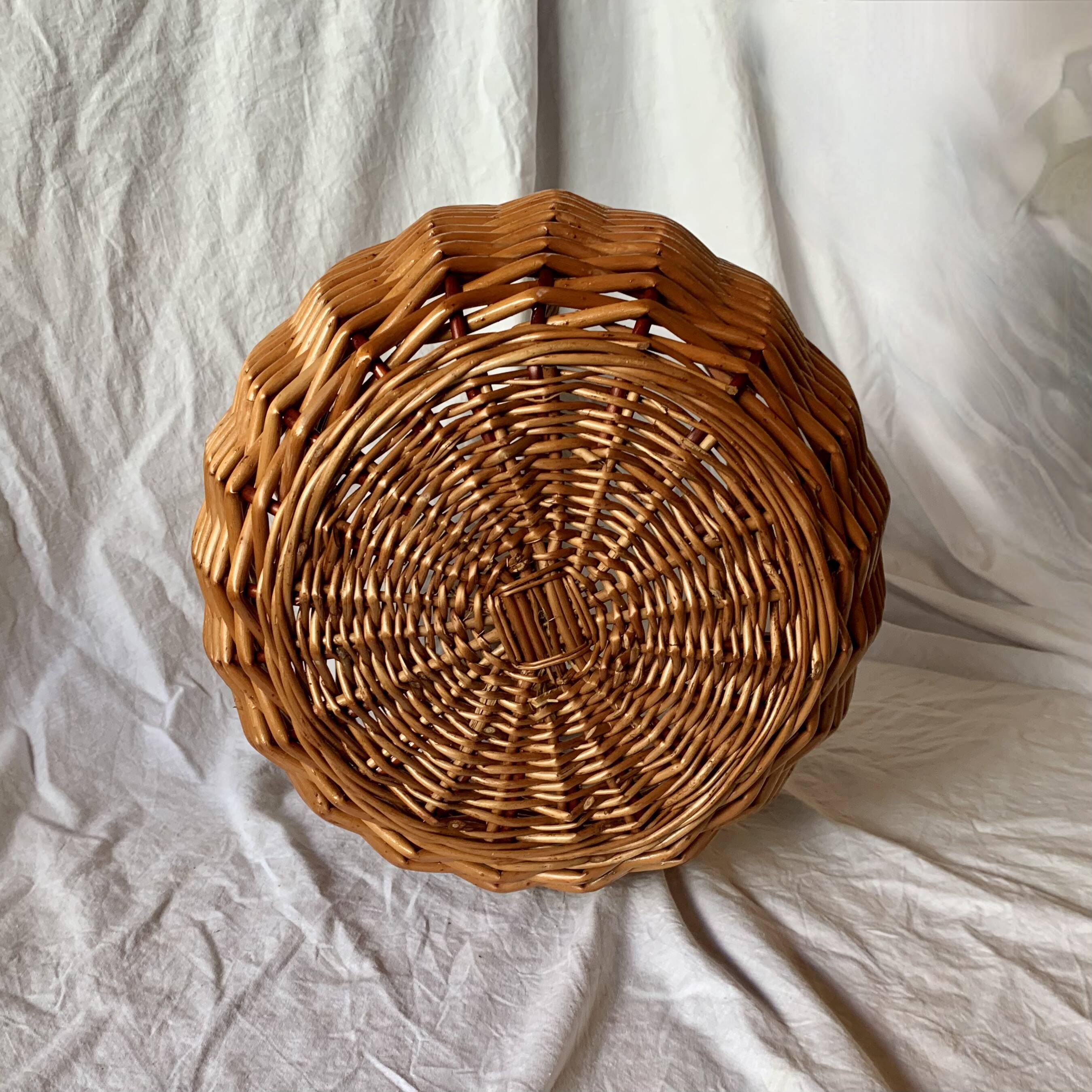 Vintage wicker basket