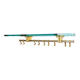 Brass and Glass R14G Wall-Mounted Coat Rack from Peter Ghyczy, 1980s