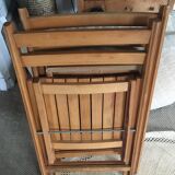 Lot of 2 folding chairs