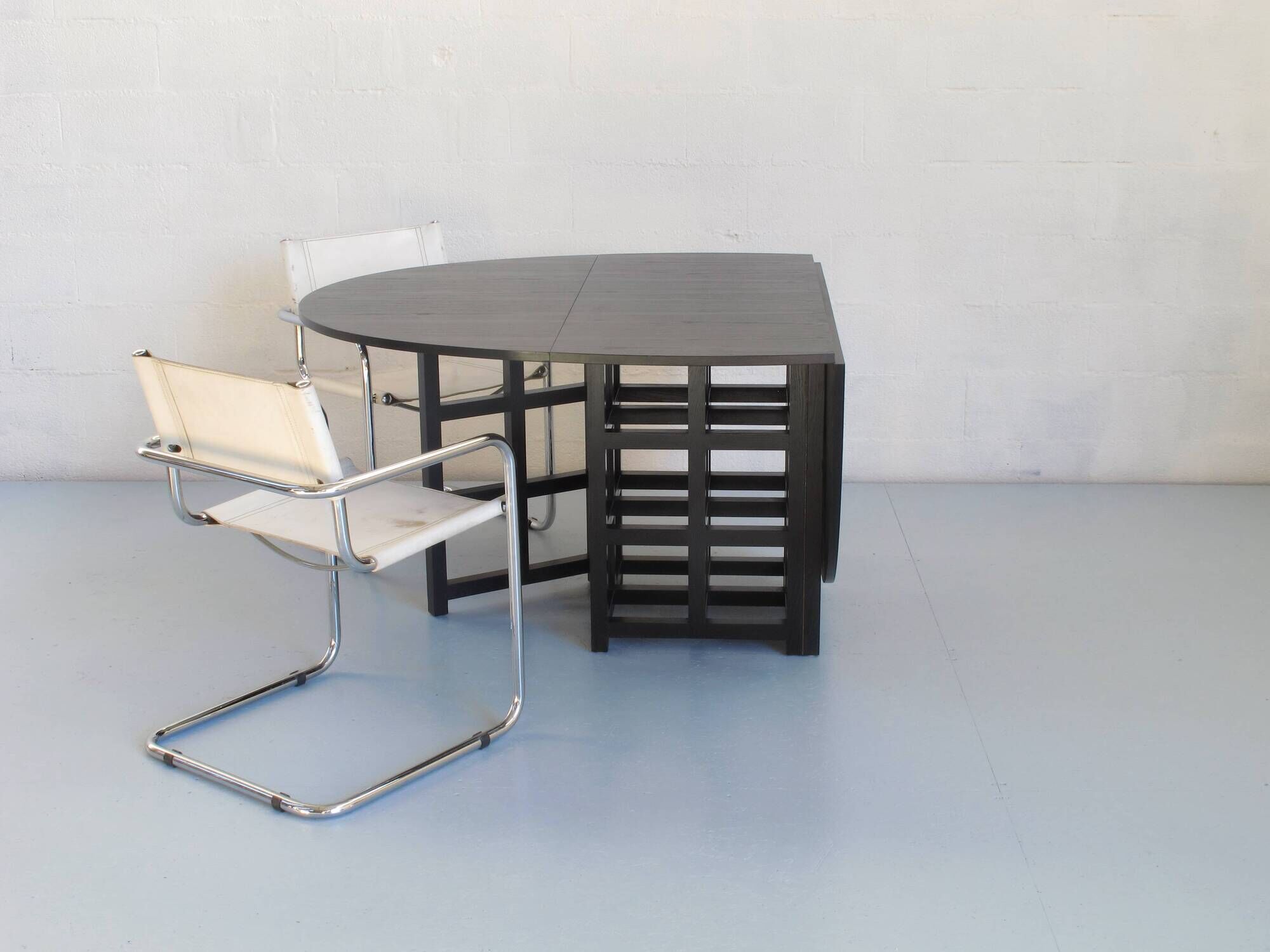 Black-stained ash table by Charles R. Mackintosh, Cassina Italy