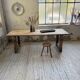 Table de ferme travail pin 1950 220cm