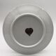 6 Crepe plates and its dish, in porcelain.