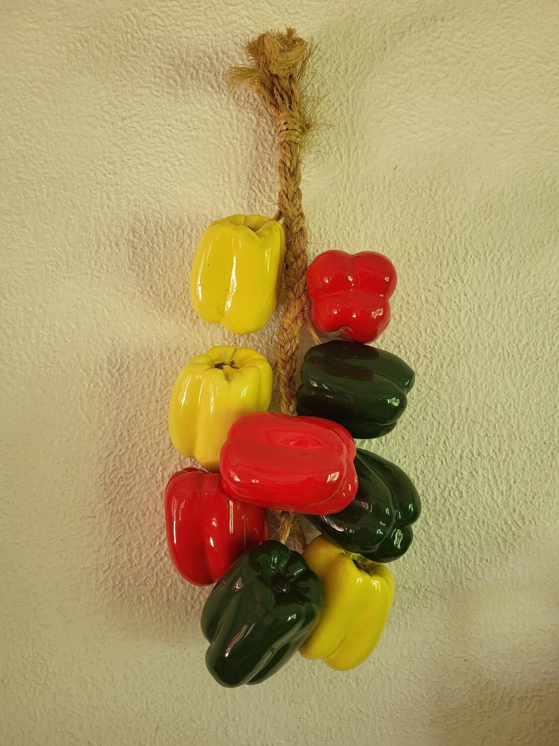 Cluster of ceramic peppers