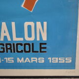 Poster advertising salon agriculture 1955