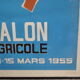 Affiche publicitaire salon agriculture 1955