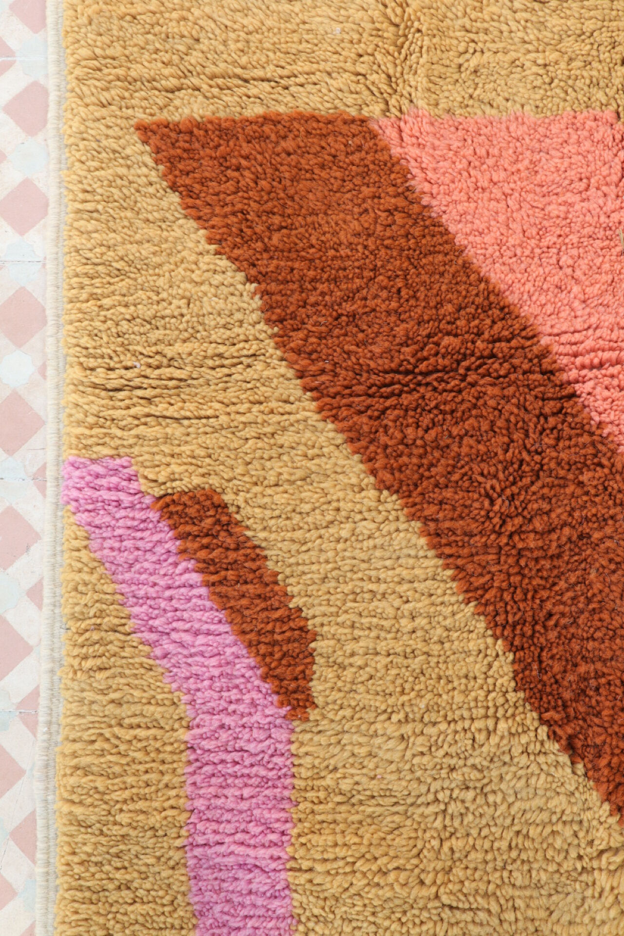 Modern Colourful Berber Rug Superior Quality - 245 x 132 cm