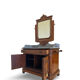 The antique walnut vanity , 19th century
