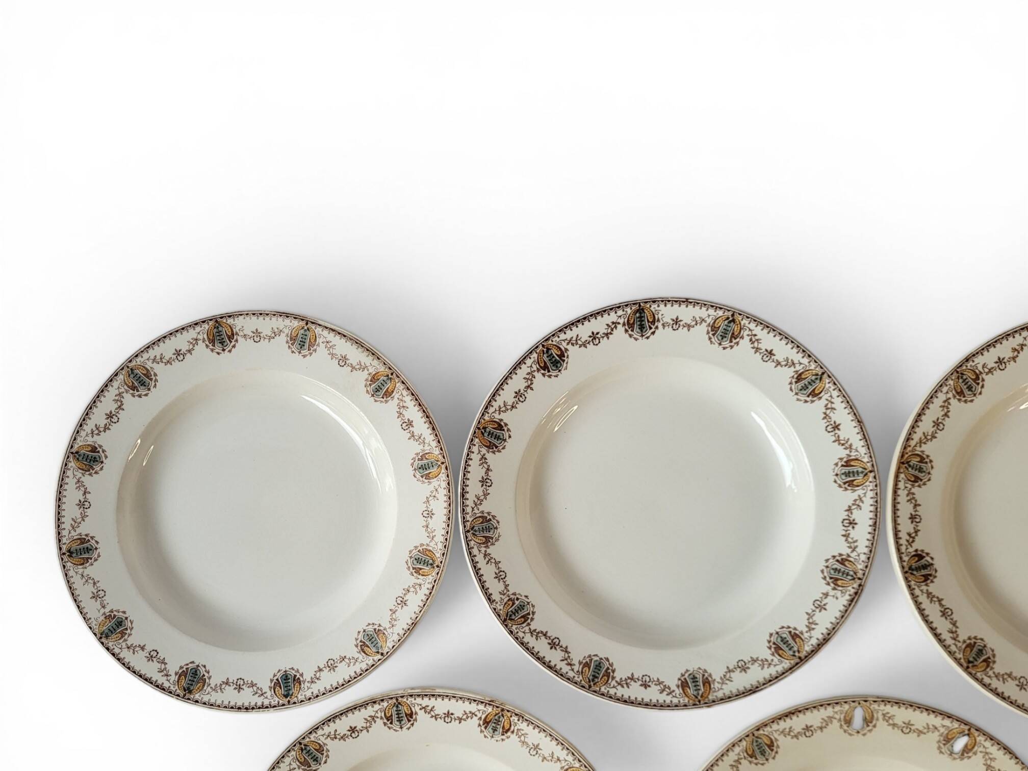 5 deep plates Léon Graves Clairefontaine