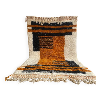 Handmade wool Beni Ourain rug,