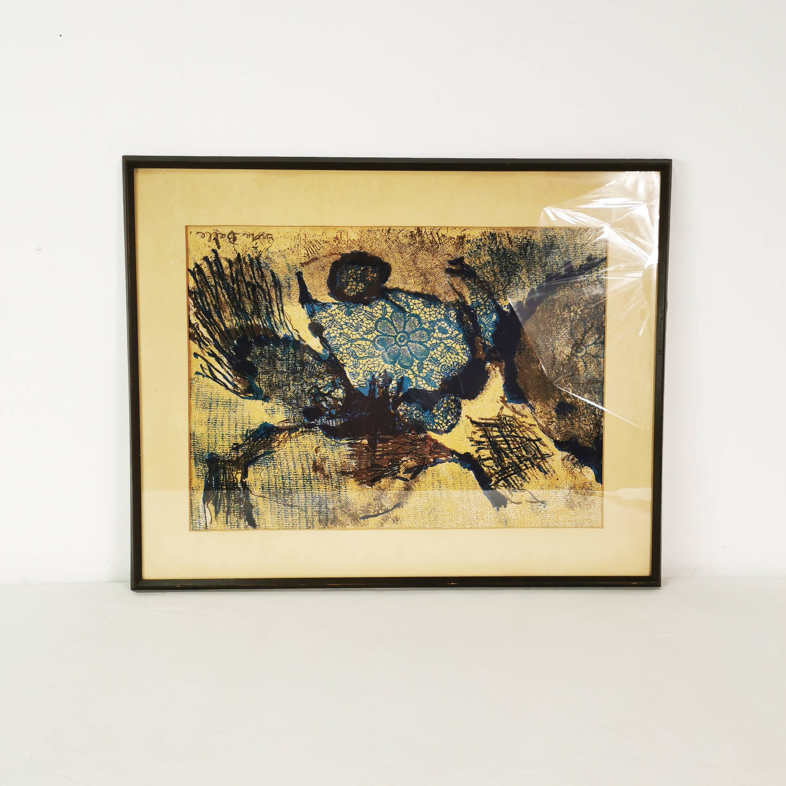 Grete Ball Litografia "Kompozycja" Dania 1972 rok