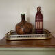 Vintage brass and formica tray 1950s
