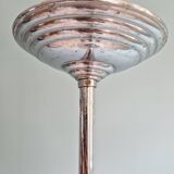 Art Deco pendant light in white speckled glass, 1930s