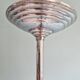 Art Deco pendant light in white speckled glass, 1930s