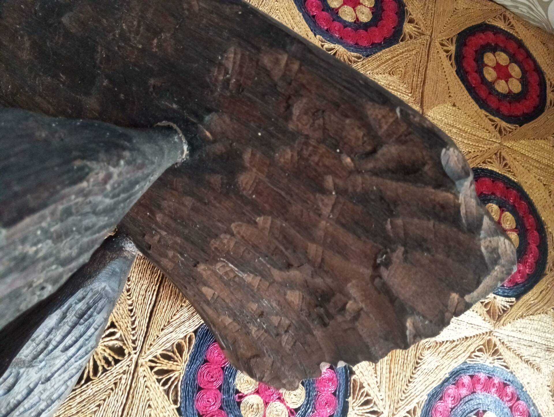Brutalist wooden table