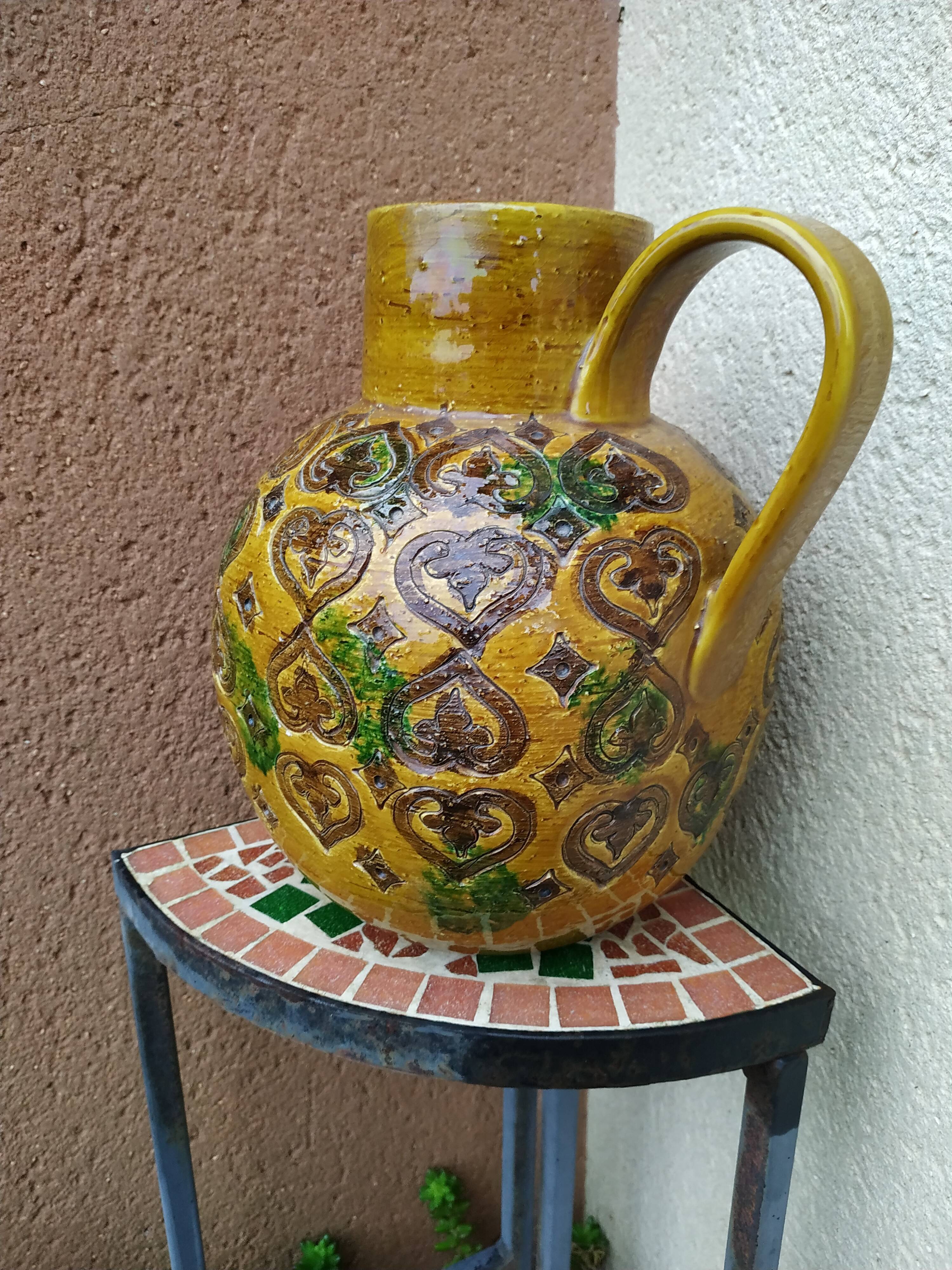 Large pitcher bitossi range Moresco Aldo londi 60s