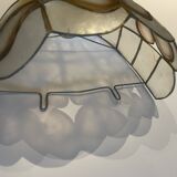 Applique abat jour nacre et laiton