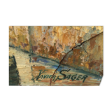 Oil on canvas: House spanning the canal
