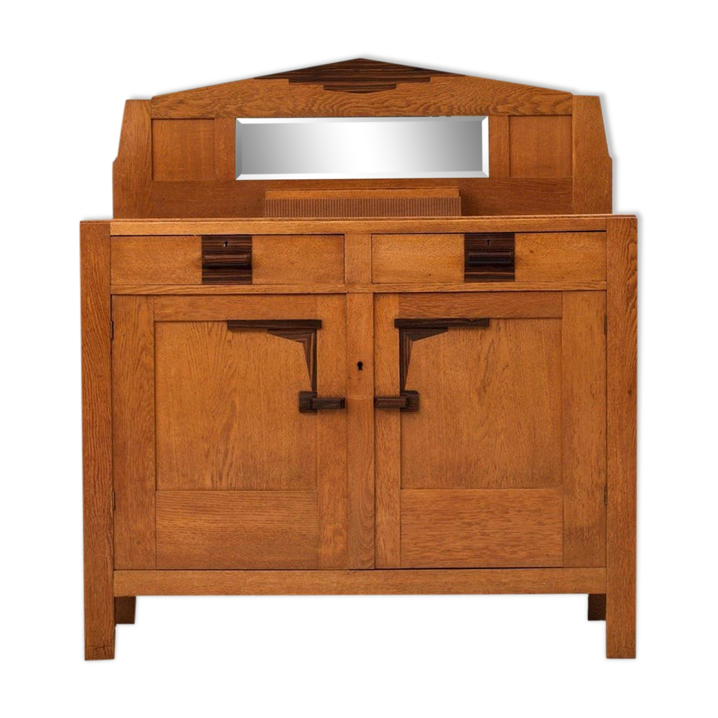 Art deco bar furniture in solid oak 1930s