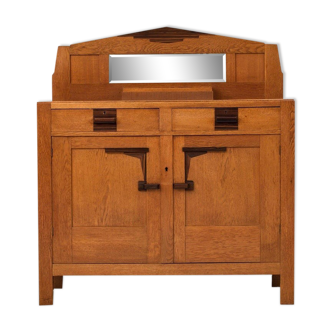 Art deco bar furniture in solid oak 1930s