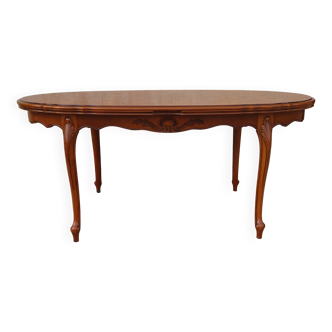 Oval table, Regency style, integrated extensions