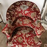 Velvet toad armchair