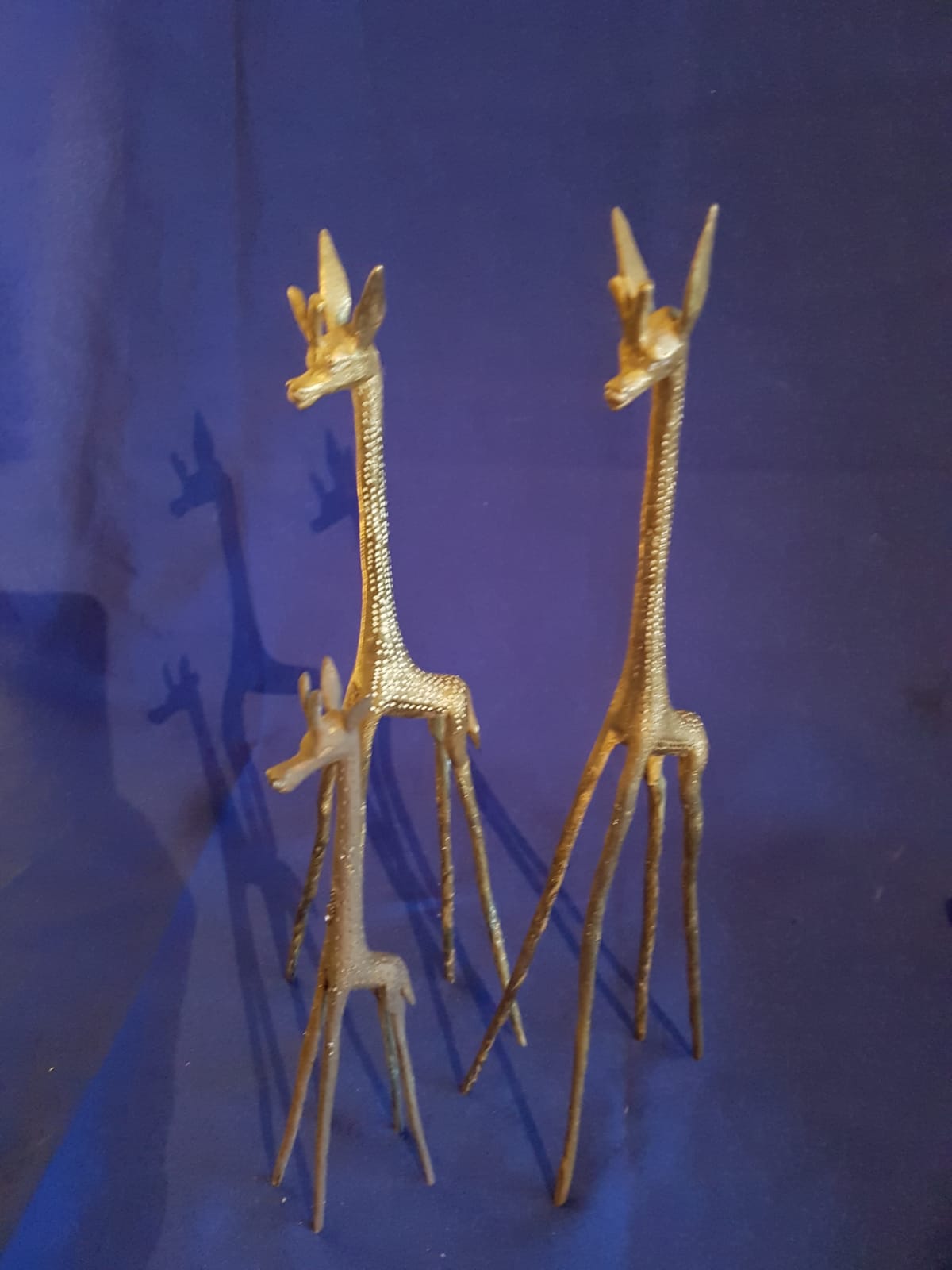 Lot of 3 bronze antelopes