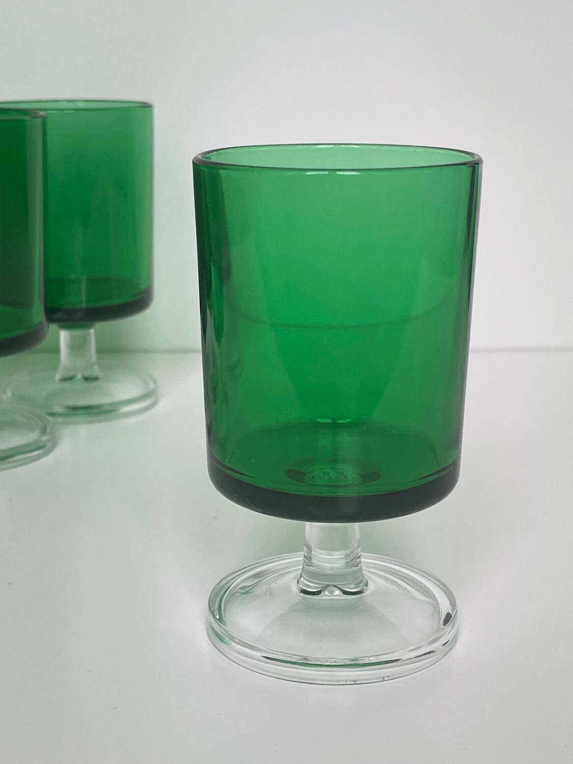 Lot de 6 verres à pied Luminarc vintage