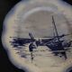 Sarreguemines earthenware plate with Marine decor late 19th century early 20th century